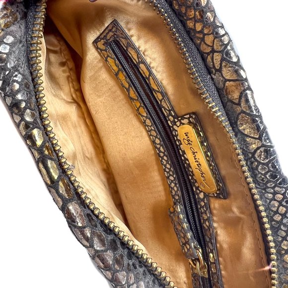 Inge Christopher Python Clutch with Chain Straps - Picture 3 of 8